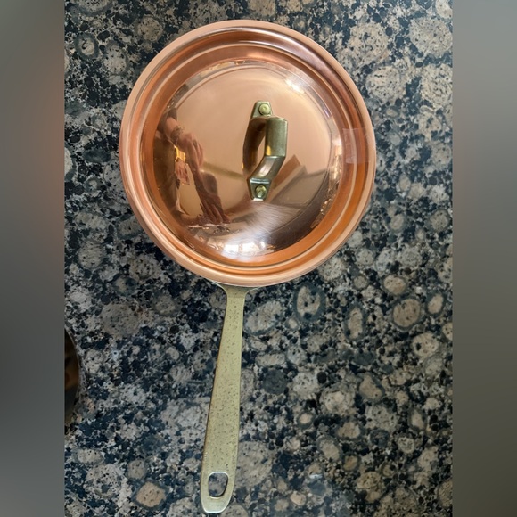 Paul RevereCopper Saucepan with Brass Handle vintage